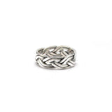 Silver Woven Ring Size 12 - SAR Gems
