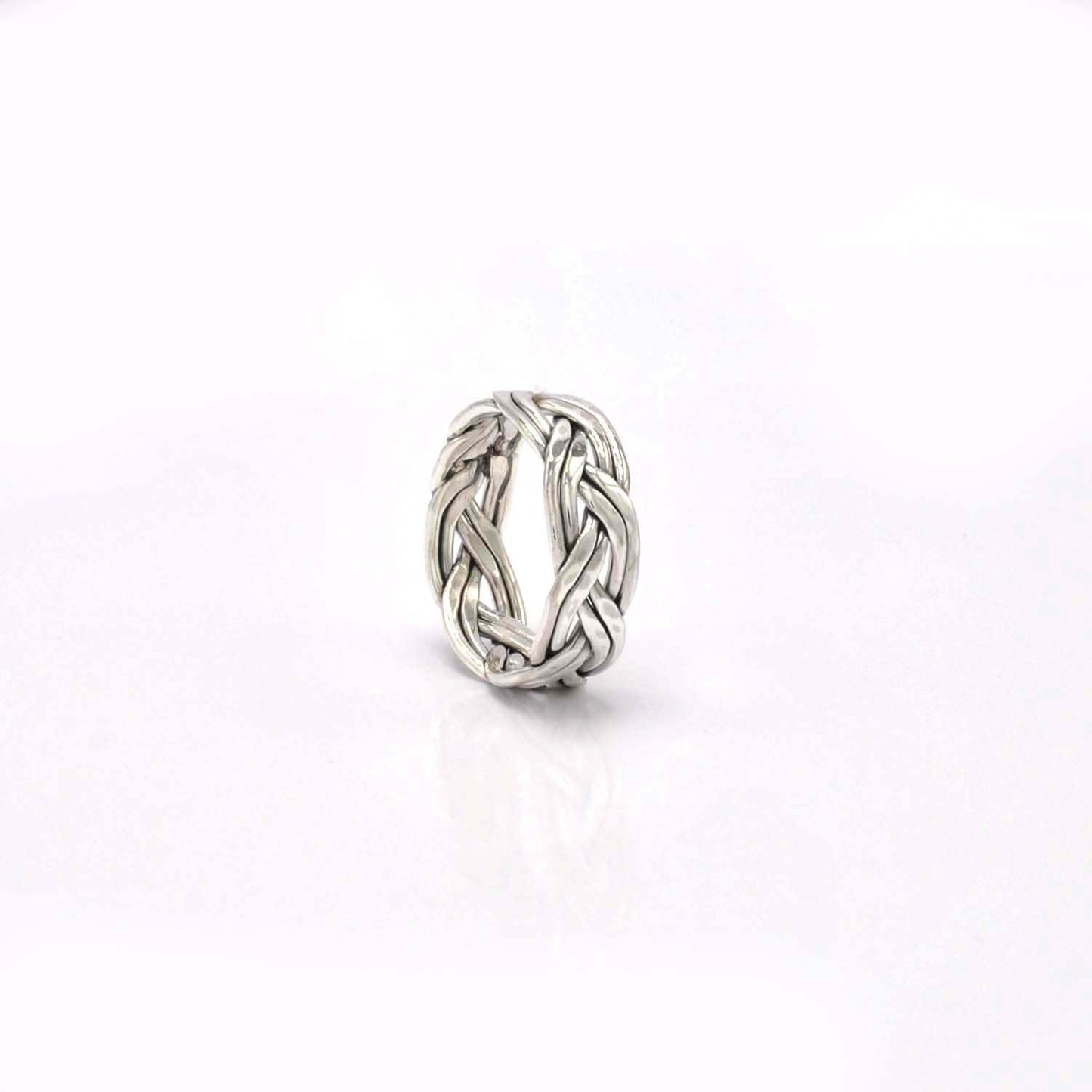 Silver Woven Ring Size 12 - SAR Gems