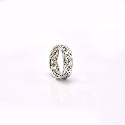 Silver Woven Ring Size 12 - SAR Gems