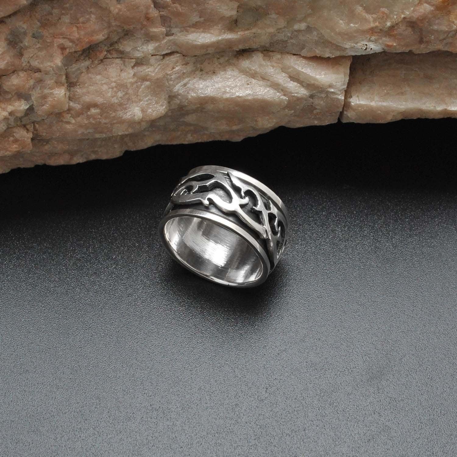 Sterling Silver Tribal Ring Band 10 - SAR Gems