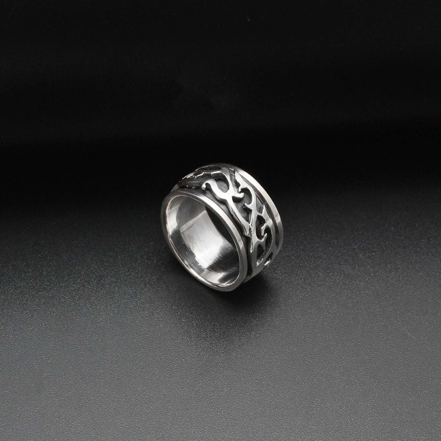 Sterling Silver Tribal Ring Band 10 - SAR Gems