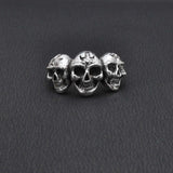 Cluster Skull Silver Ring Size 9 - SAR Gems