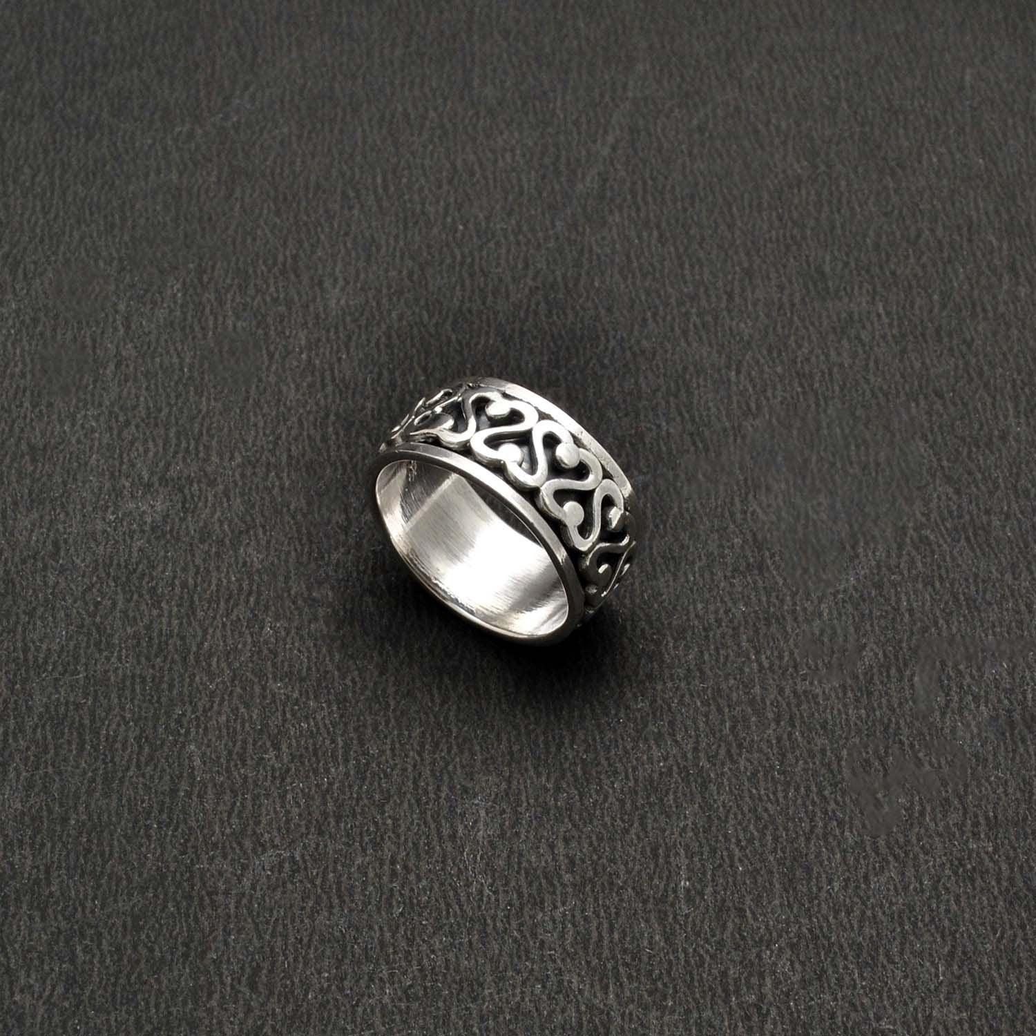 Fidget Tribal Band Spinner Ring Size 11 - SAR Gems