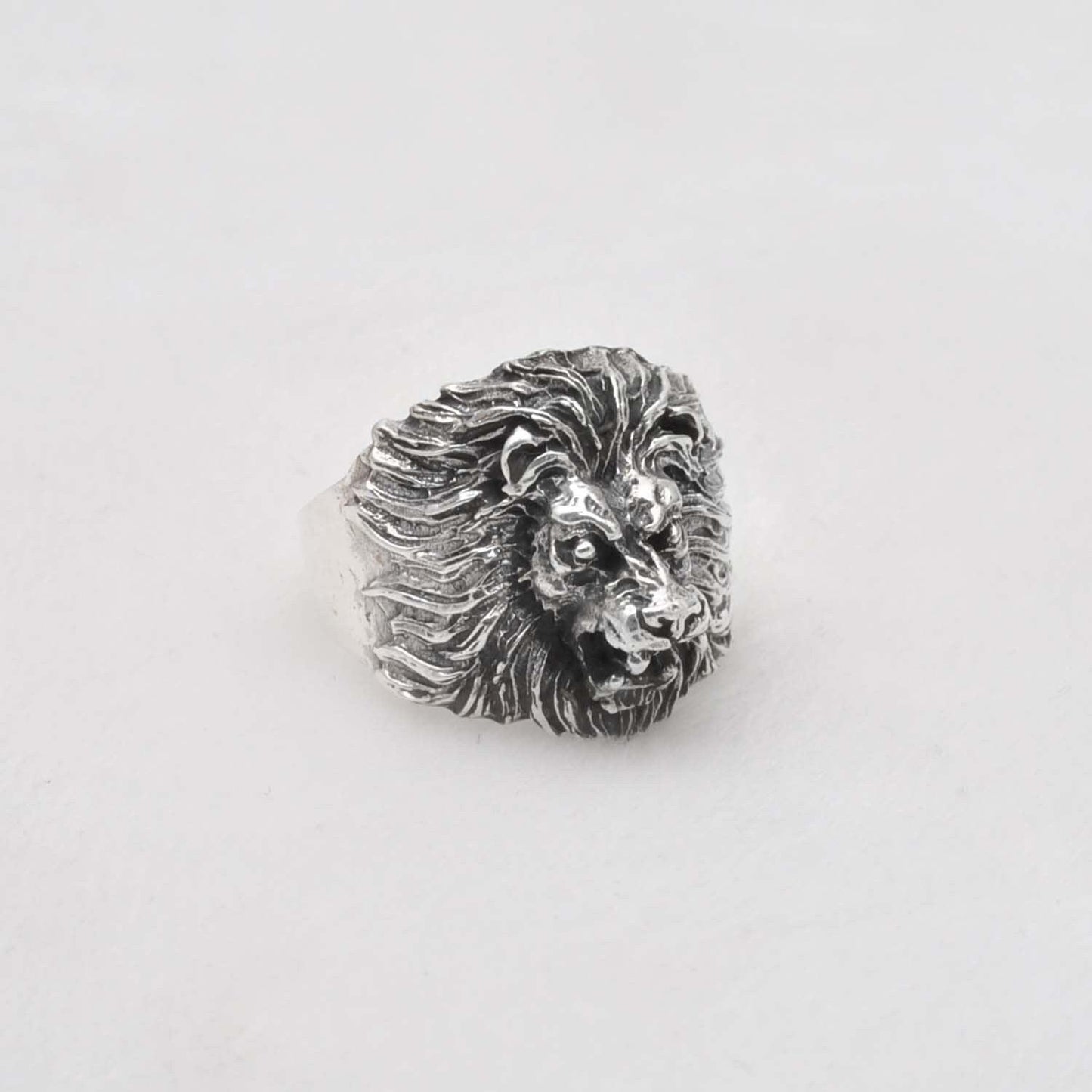 Roaring Lion Silver Ring Size 10 - SAR Gems