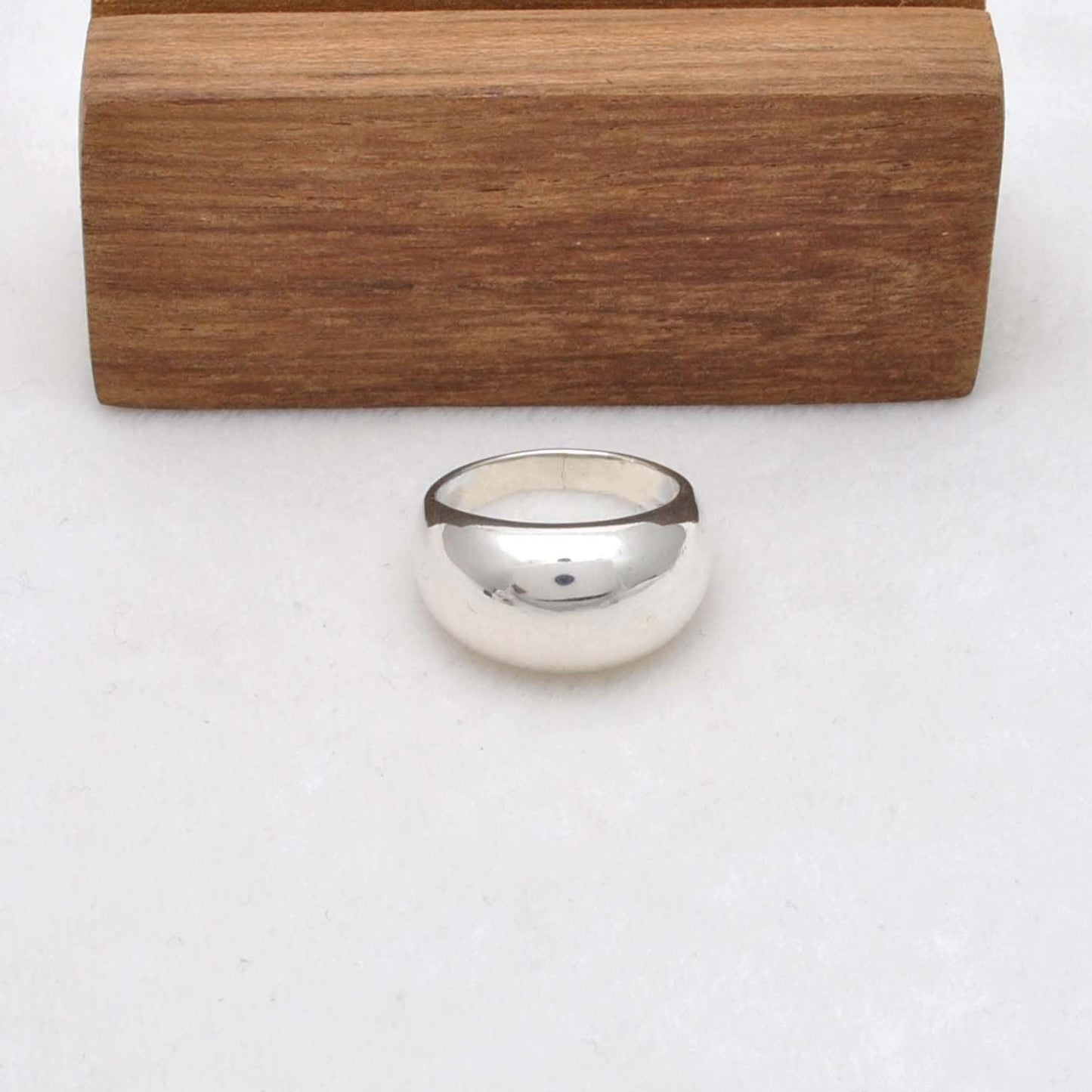 Dome Sterling Silver Ring Size 9 - SAR Gems