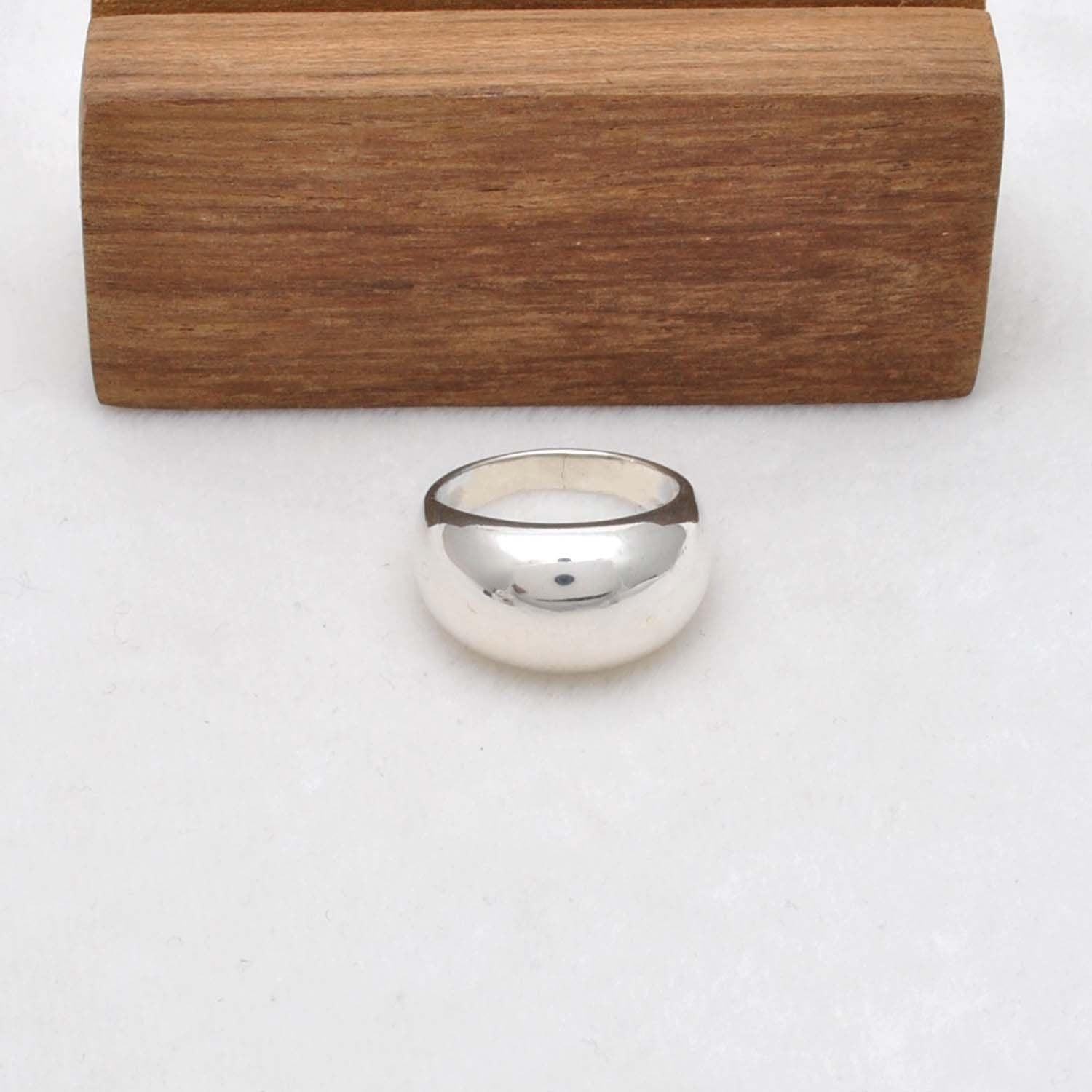 Dome Sterling Silver Ring Size 9 - SAR Gems