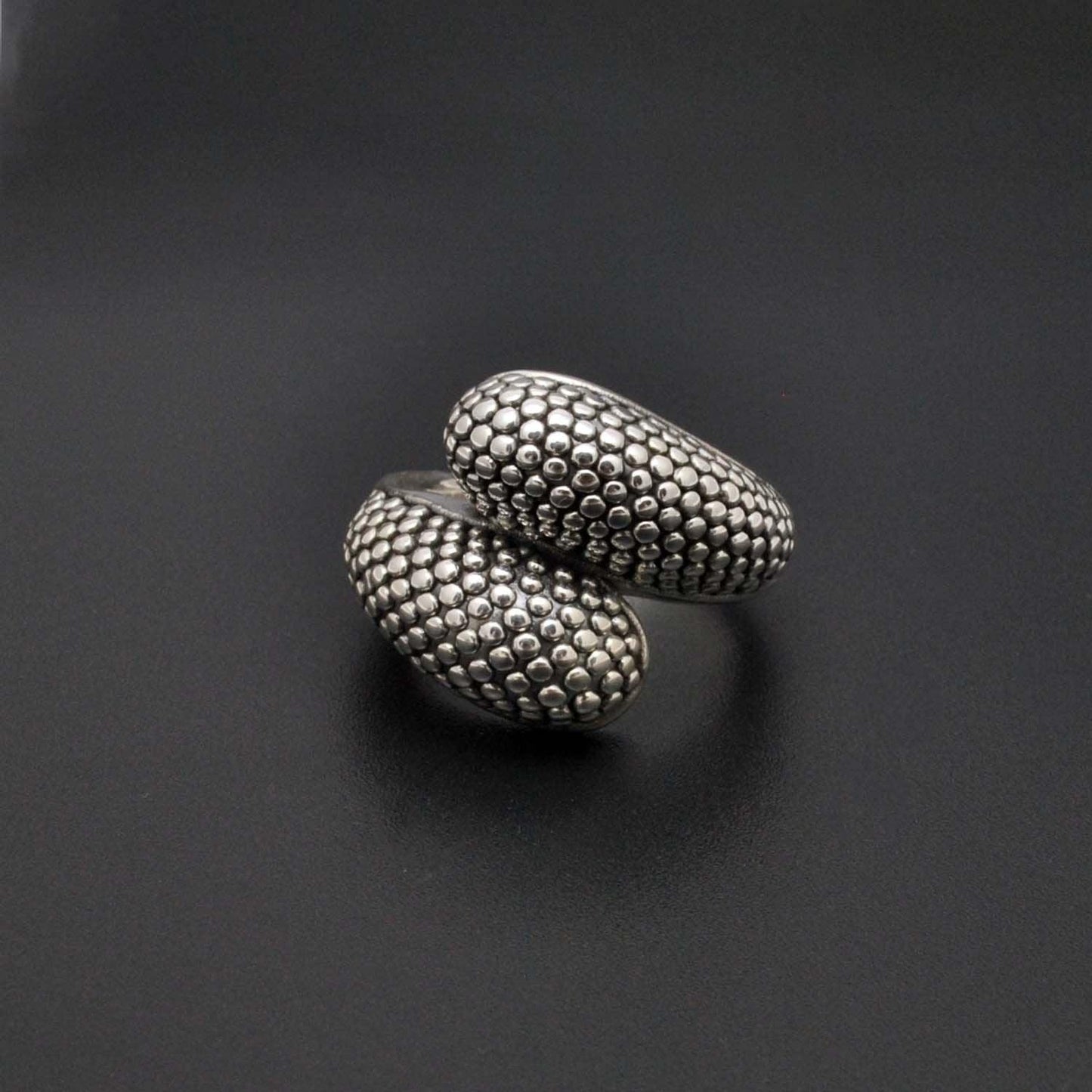 Sterling Silver Bypass Ring Size 8 - SAR Gems