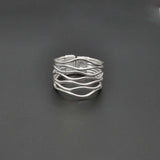 925 Sterling Silver Women Band Ring Size 9 - SAR Gems