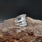 Wide Silver Chunky Wide Band Ring Size 11 - SAR Gems