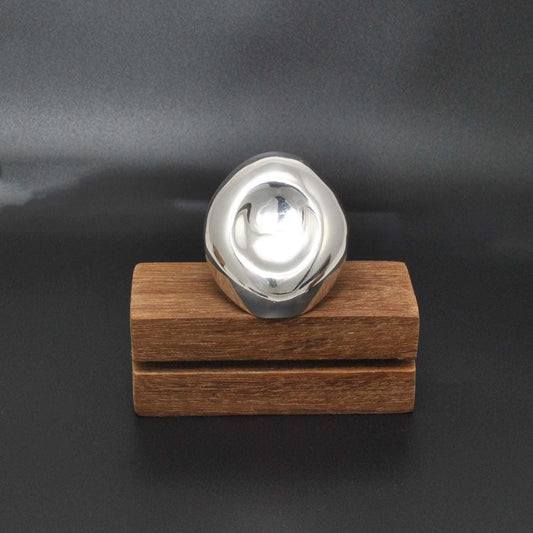 Long contemporary sterling silver ring - SAR Gems