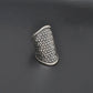 Silver Braided Long Finger Ring Size 10 - SAR Gems