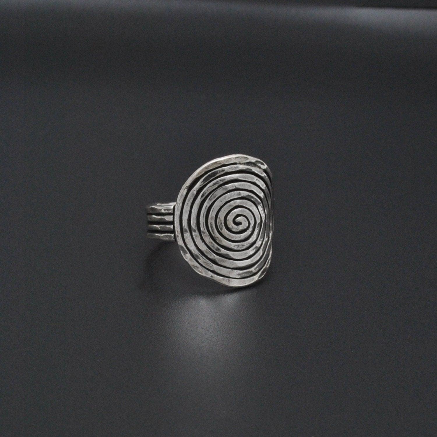 Chunky Sterling Silver Ring Size 10 - SAR Gems