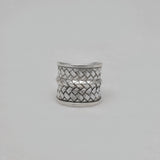 Sterling Silver Braided Ring Size 10 Weave Jewelry - SAR Gems