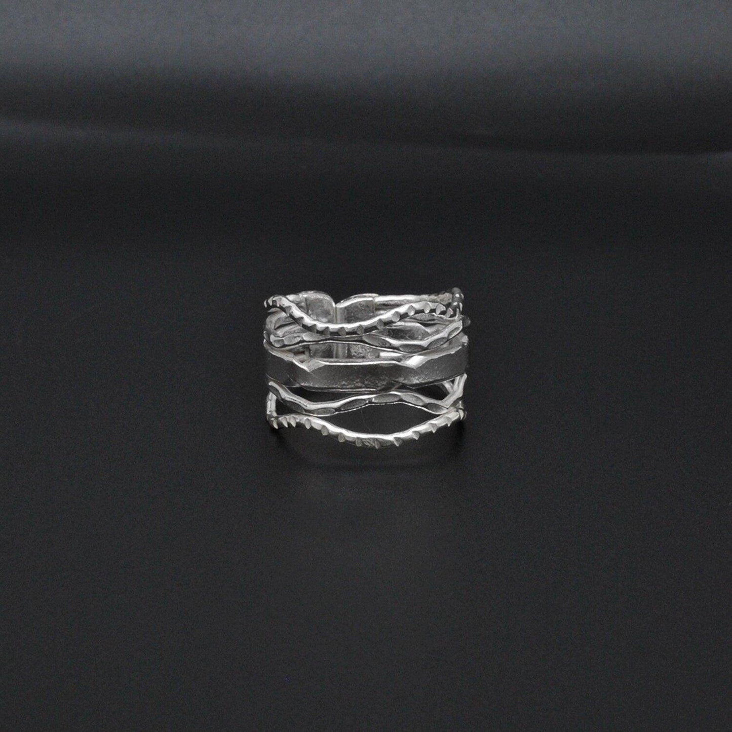 Sterling Silver Ring 10 Adjustable Boho Jewelry - SAR Gems