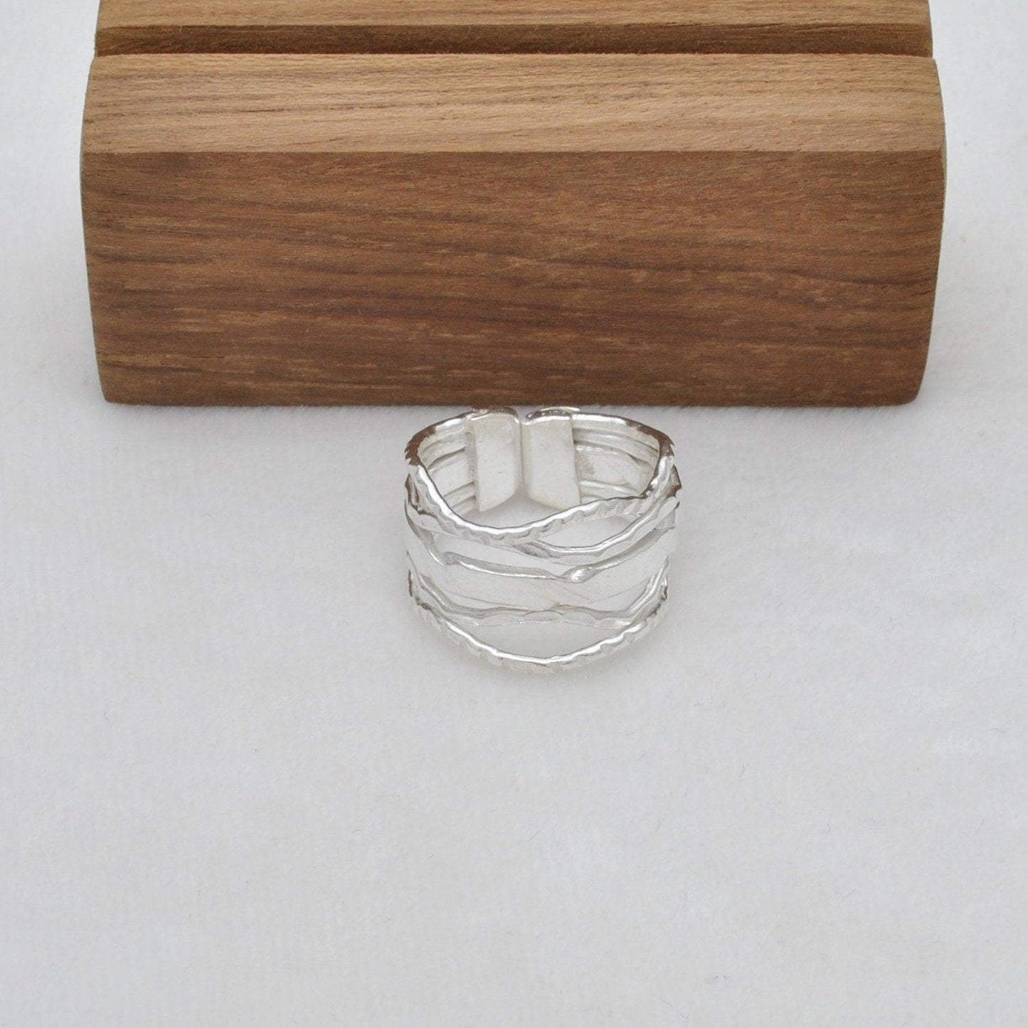 Sterling Silver Ring 10 Adjustable Boho Jewelry - SAR Gems