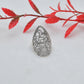Sterling Silver Filigree Women Dainty Ring Size 8 - SAR Gems