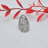 Sterling Silver Filigree Women Dainty Ring Size 8 - SAR Gems