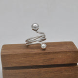925 Sterling Silver Women Statement Ring Size 8 - SAR Gems