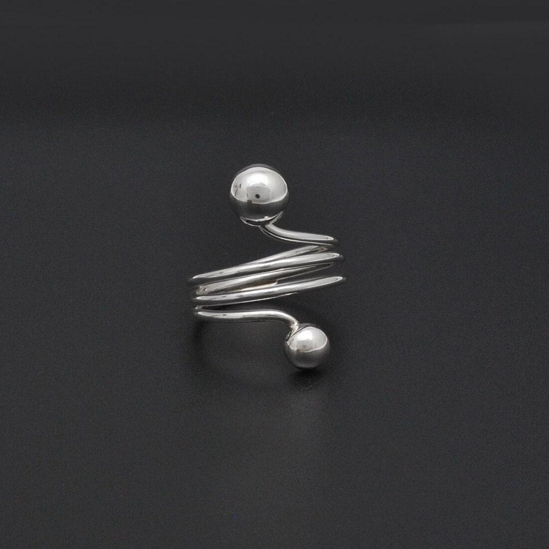 925 Sterling Silver Women Statement Ring Size 8 - SAR Gems