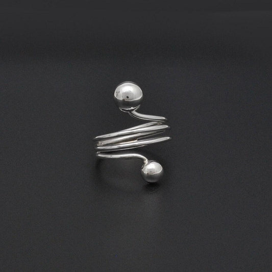 925 Sterling Silver Women Statement Ring Size 8 - SAR Gems