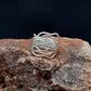 Designer Wiggle silver ring size 9 - SAR Gems