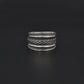 Wide Band Sterling Silver Thumb Ring Size 13 - SAR Gems
