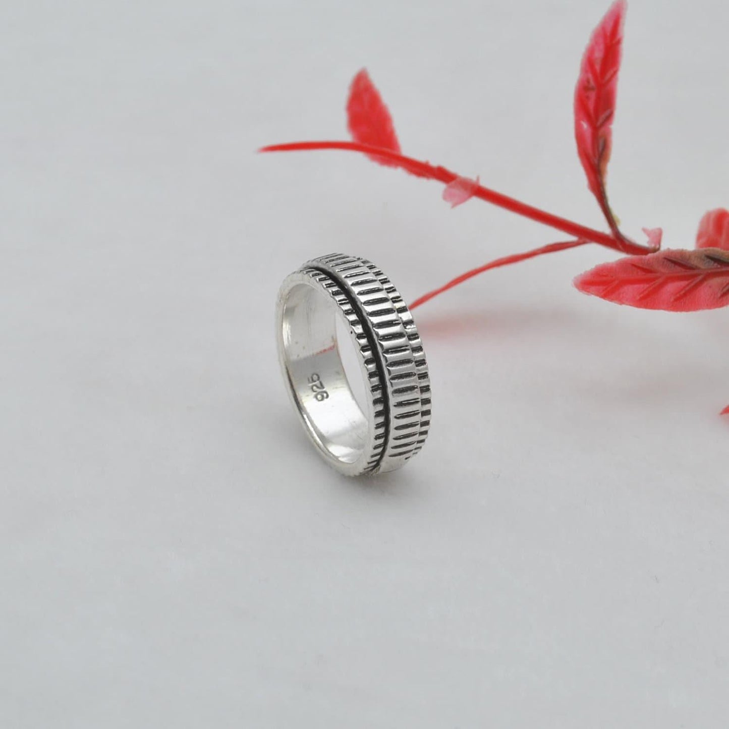 Tibetan Silver Spinner Ring Size 6 - SAR Gems