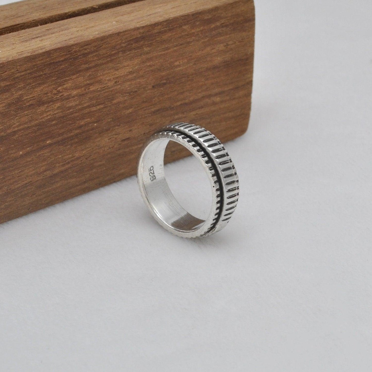 Tibetan Silver Spinner Ring Size 6 - SAR Gems