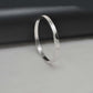 6mm & 8mm Wide Sterling Silver Unisex Bangle