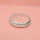 925 Sterling Silver Minimalist Plain Bangle - 15mm & 12mm