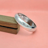 925 Sterling Silver Minimalist Plain Bangle - 15mm & 12mm