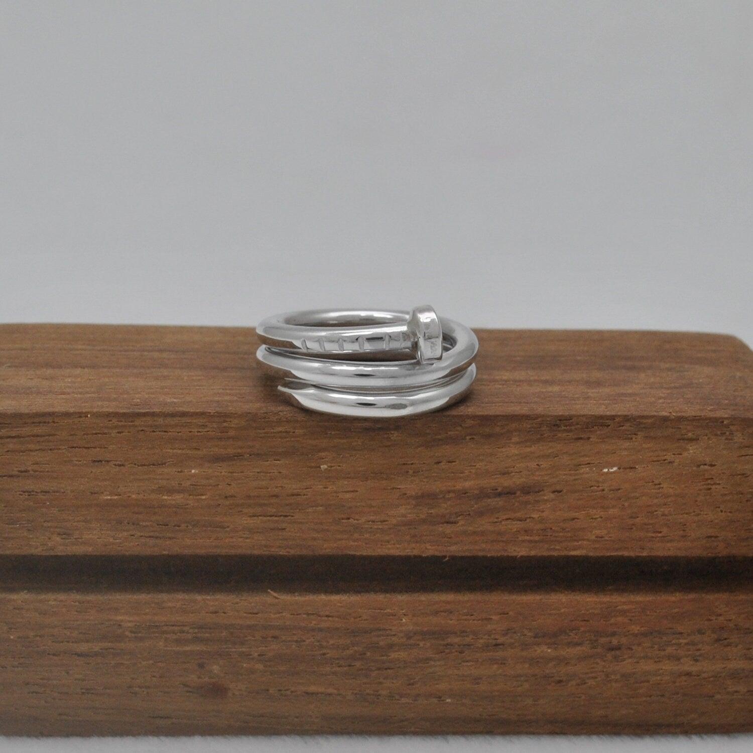 Handmade Spike Silver Ring Size 4 Kids Jewelry - SAR Gems