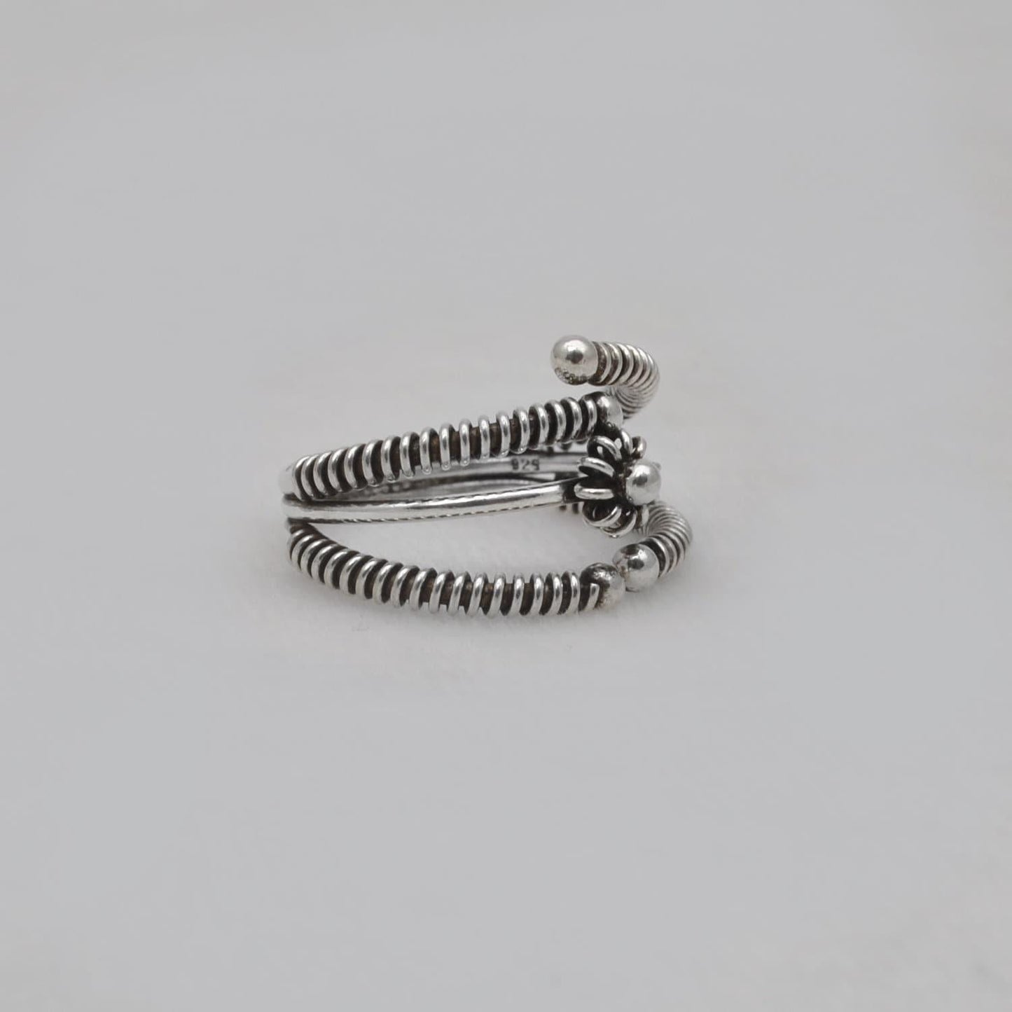 Boho Hippie Silver Ring Size 9 Christmas Gift - SAR Gems