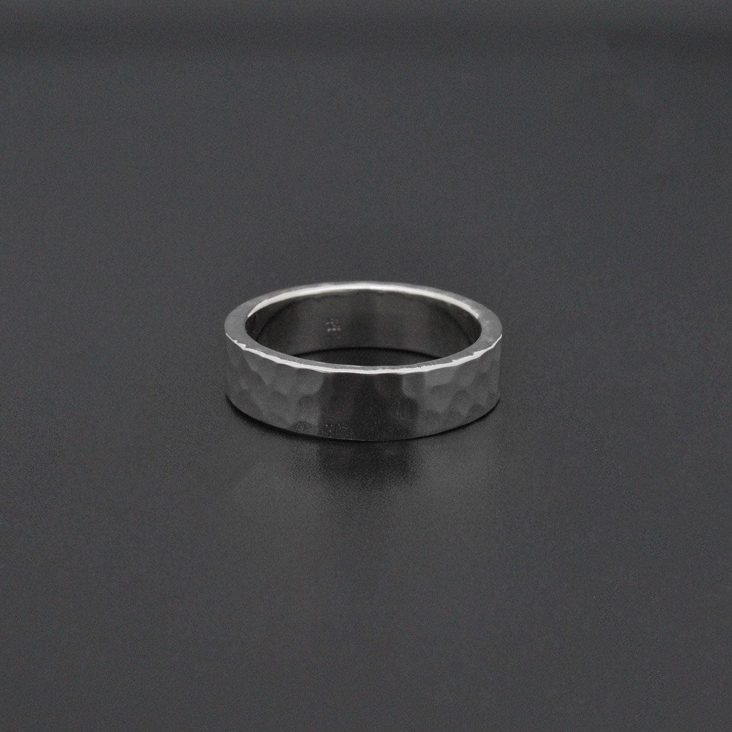 Hammered band Sterling silver ring size 6,9,10 - SAR Gems