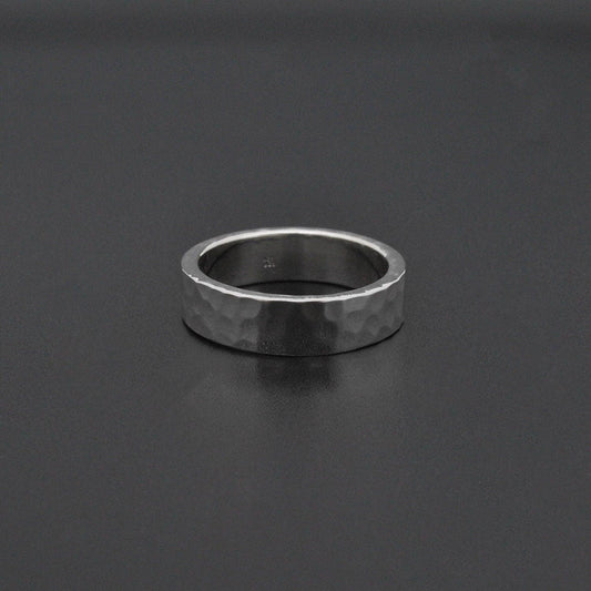 Hammered band Sterling silver ring size 6,9,10 - SAR Gems