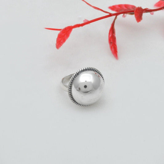 925 Silver Chunky Dome Ring Size 6 - SAR Gems