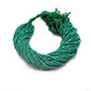 Green Malachite Rondelle Gemstone Beads 12.5" Strand - SAR Gems