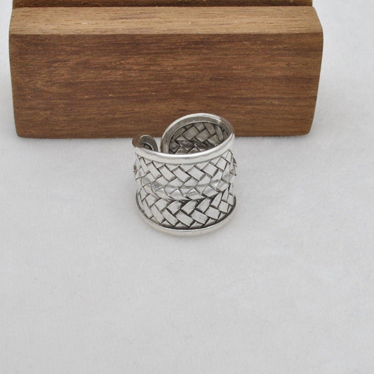 Sterling Silver Braided Ring Size 10 Weave Jewelry - SAR Gems