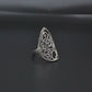 Sterling Silver Filigree Women Dainty Ring Size 8 - SAR Gems