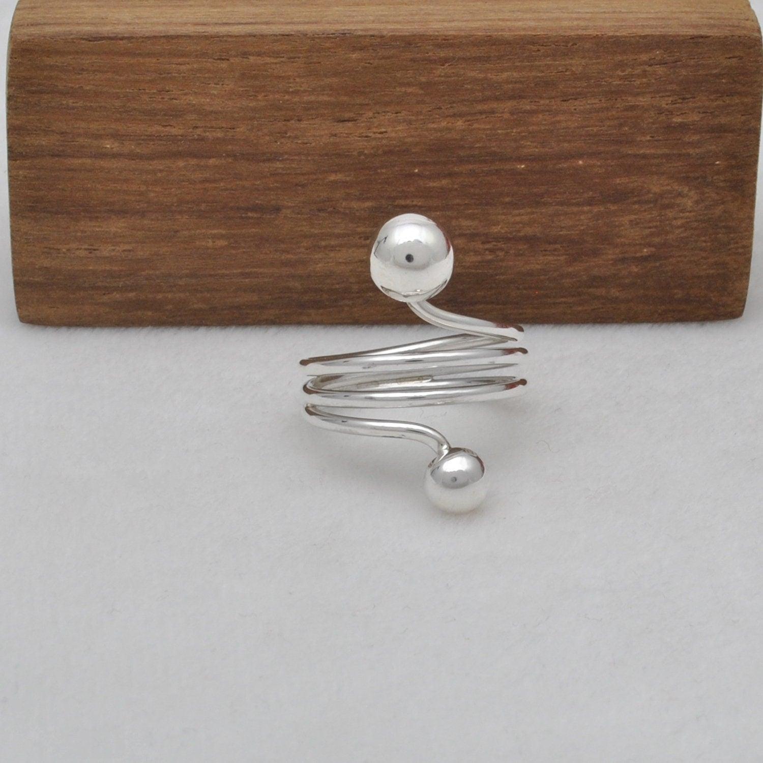 925 Sterling Silver Women Statement Ring Size 8 - SAR Gems