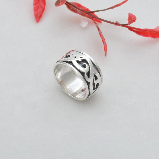 Sterling Silver Vines Style Ring Band Size 9 - SAR Gems