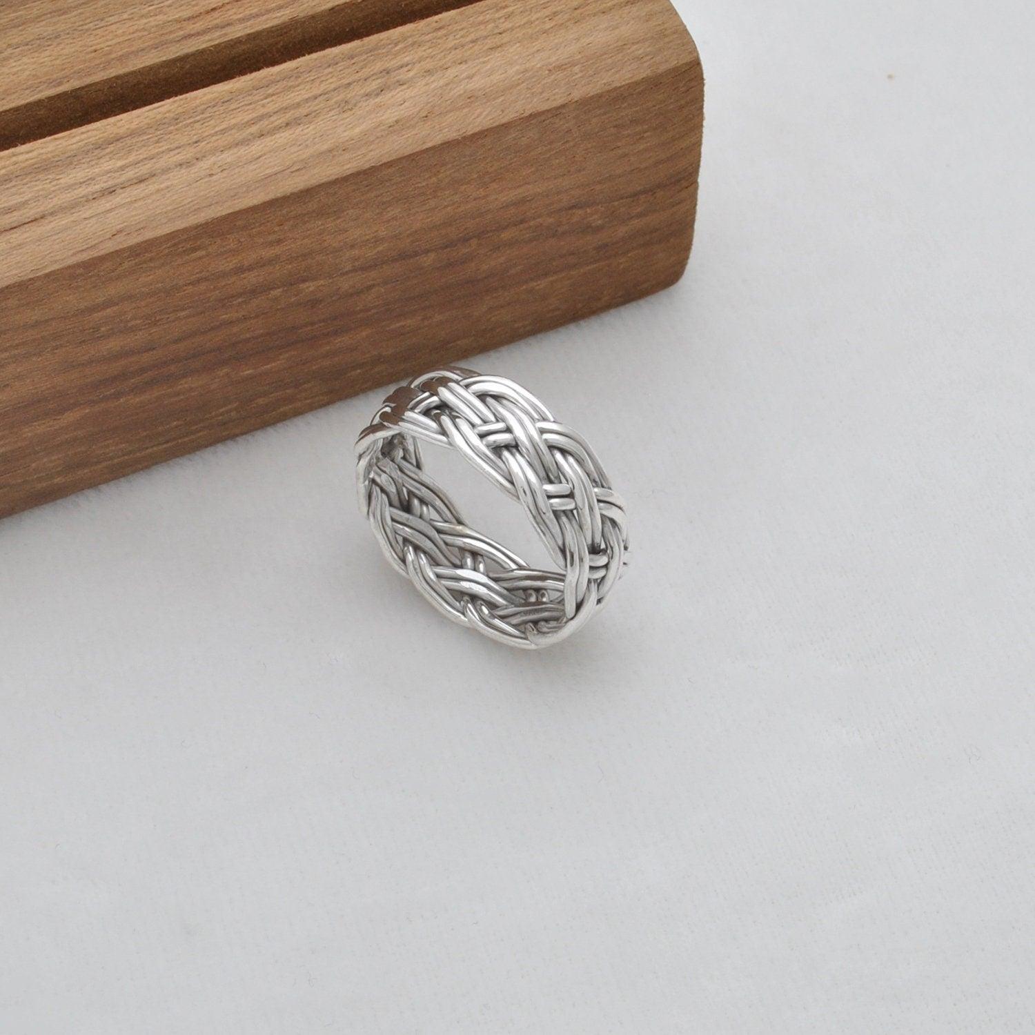 Braided Knot Eternity Band Size 10 - SAR Gems