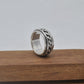 Style Waves Sterling Silver Spinner Ring 6 - SAR Gems