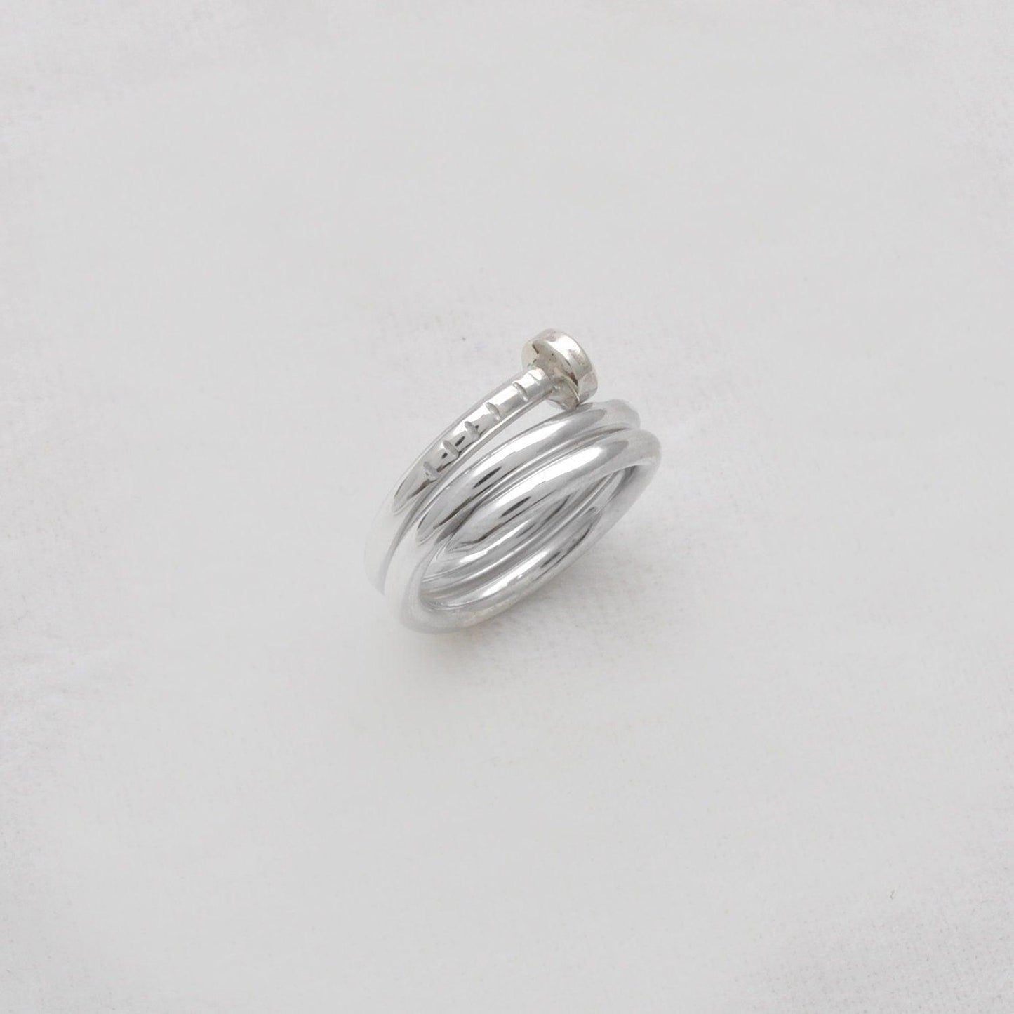 Handmade Spike Silver Ring Size 4 Kids Jewelry - SAR Gems