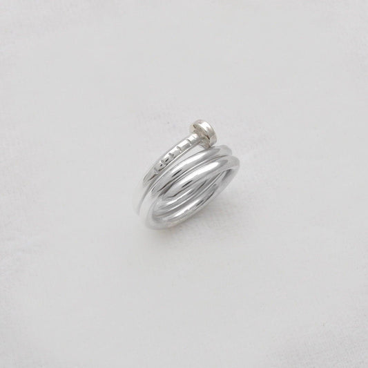 Handmade Spike Silver Ring Size 4 Kids Jewelry - SAR Gems