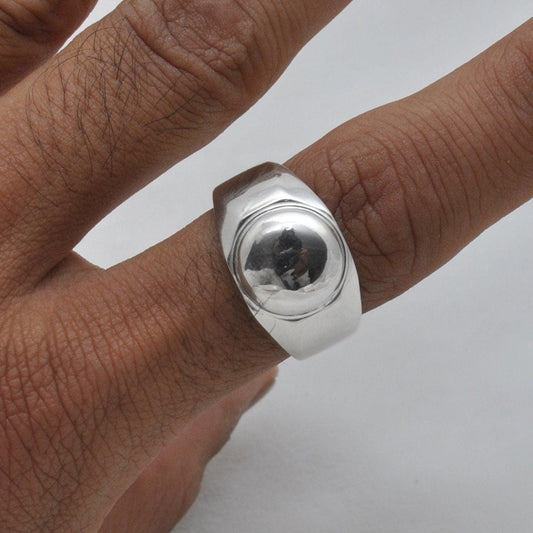 925 Silver Men's Band Ring Size 11 Christmas Gift - SAR Gems