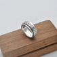 Spinner Silver Curb Band Ring Size 7 - SAR Gems