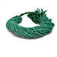 Green Malachite Rondelle Gemstone Beads 12.5" Strand - SAR Gems