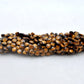 Natural Tiger Eye Faceted Heart Gemstone Beads 10" Strand