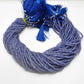 Natural Tanzanite Rondelle Faceted Gemstone Beads 4mm 16" Strand